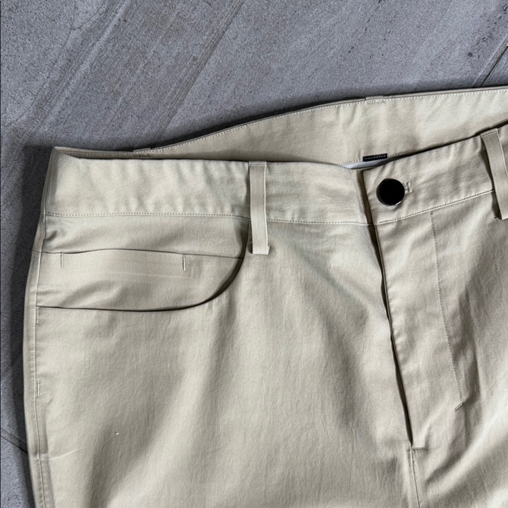 lululemon athletica ABC Slim-Fit Trouser Tan Chinos Straight Leg - Picture 4 of 10